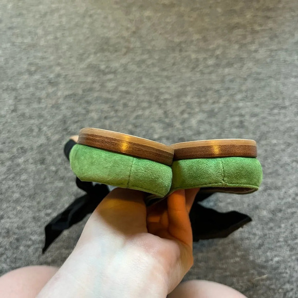 AGL NWOT Kelly Green Bowtie Mules, size 39 - Picture 4 of 6